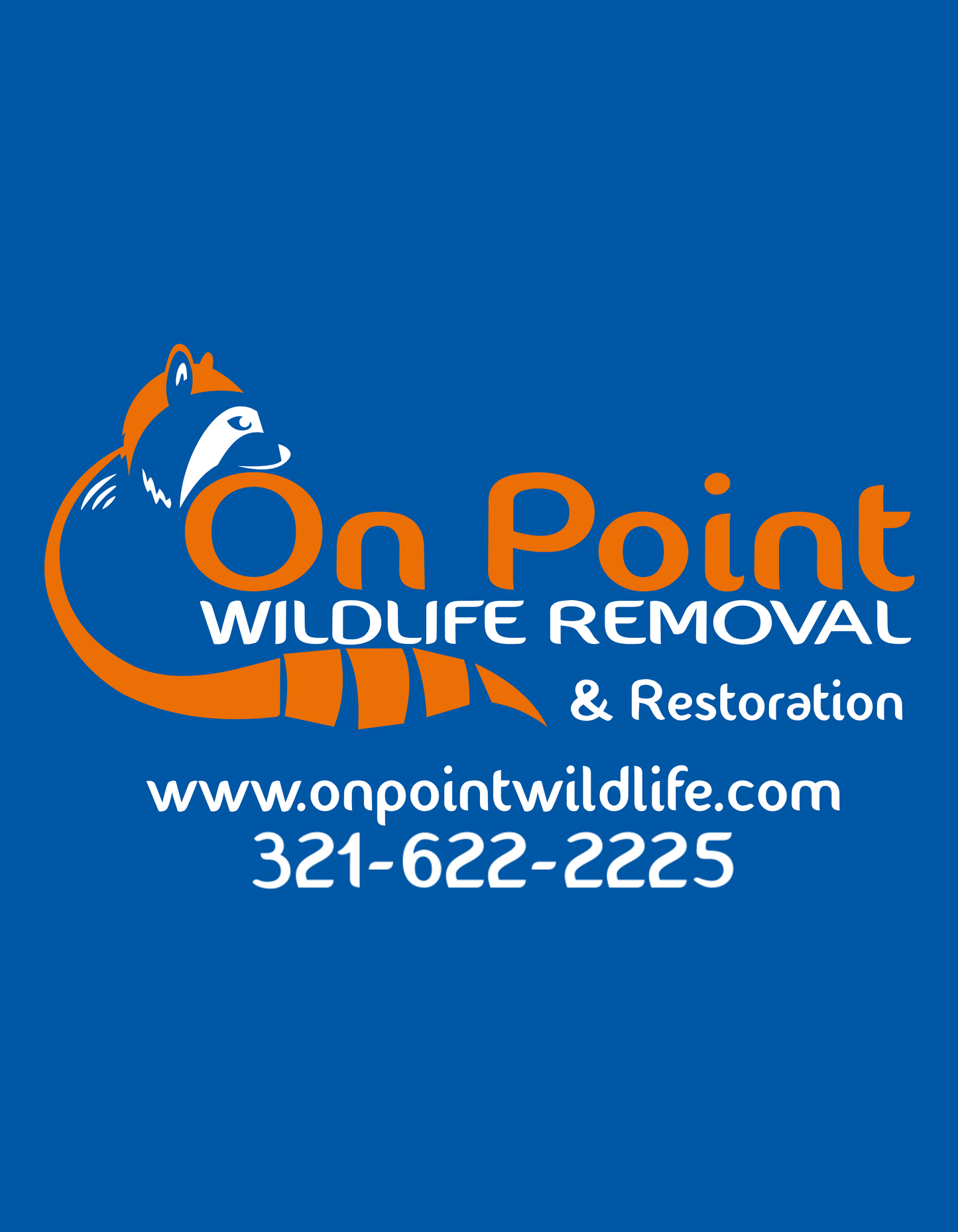 On Point Wildlife Front and Back Logo Application